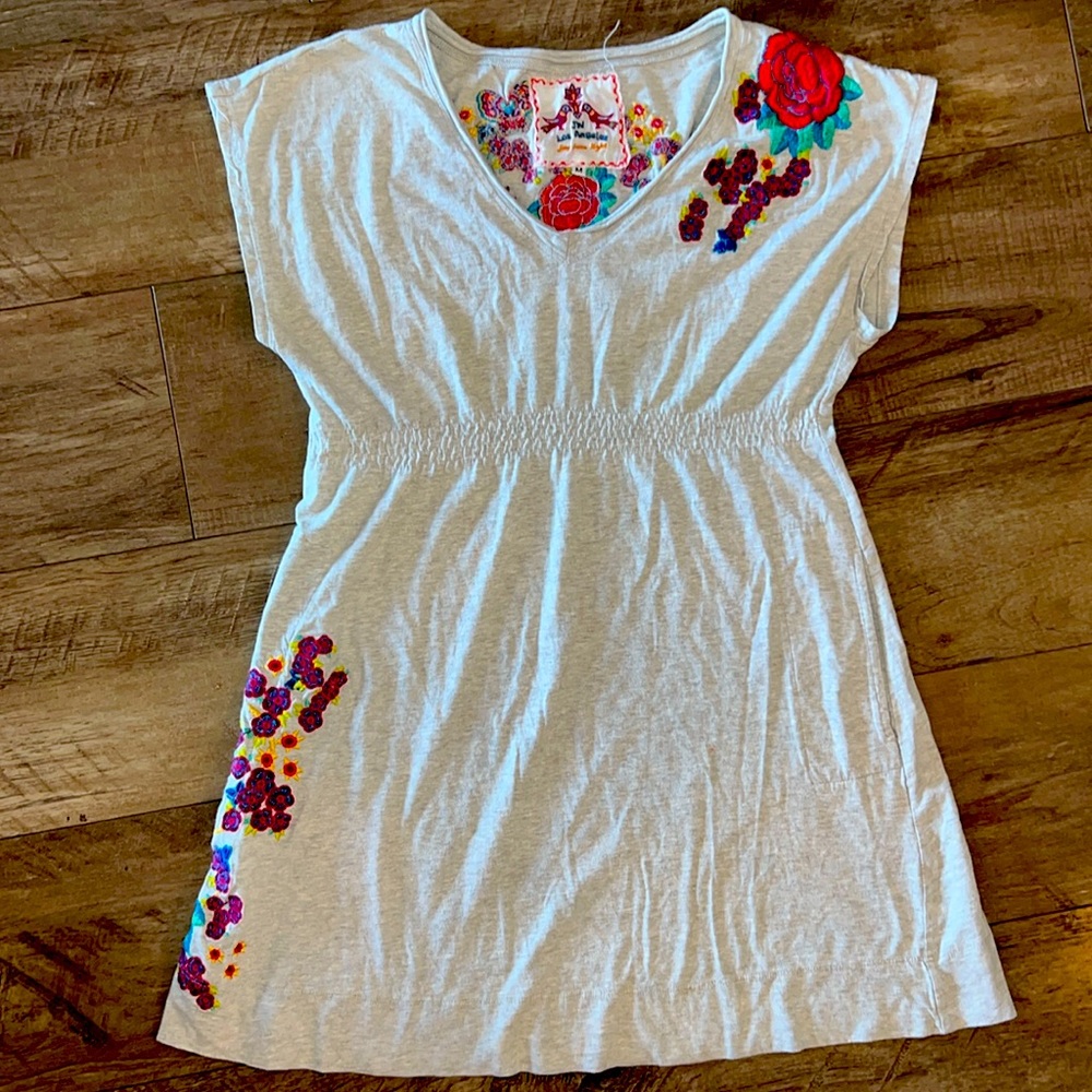 Johnny Was 100% Cotton floral dress with Pockets